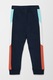 s.Oliver, Спортен панталон с цветен блок, Бял/Персийски портокал/Сини