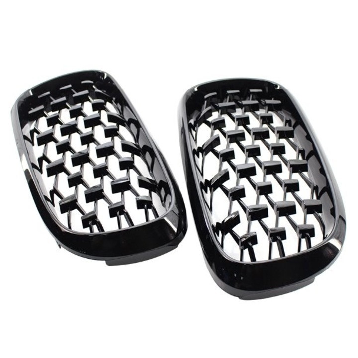 Grila radiator, Segex, BMW X5 E70 / X6 E71 2007-2013, Negru