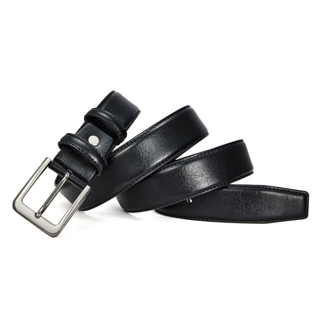 Curea Barbateasca Neagra, 100% Piele Ecologica Durabila, Eleganta, 125 ...