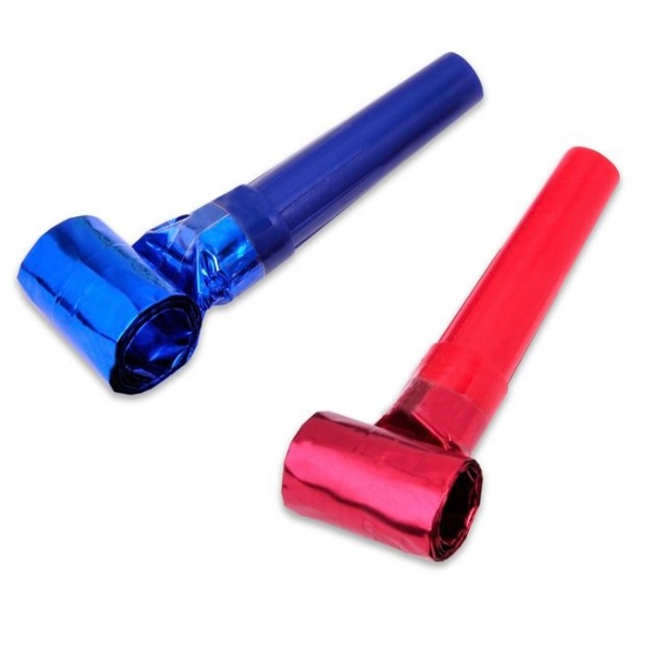 Set 6 suflatori pentru aniversari sau petreceri, multicolor