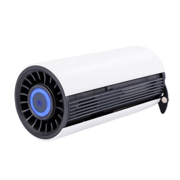 Purificator aer Homcom, filtru HEPA si carbon activ, 3 viteze, alb, 20x32cm
