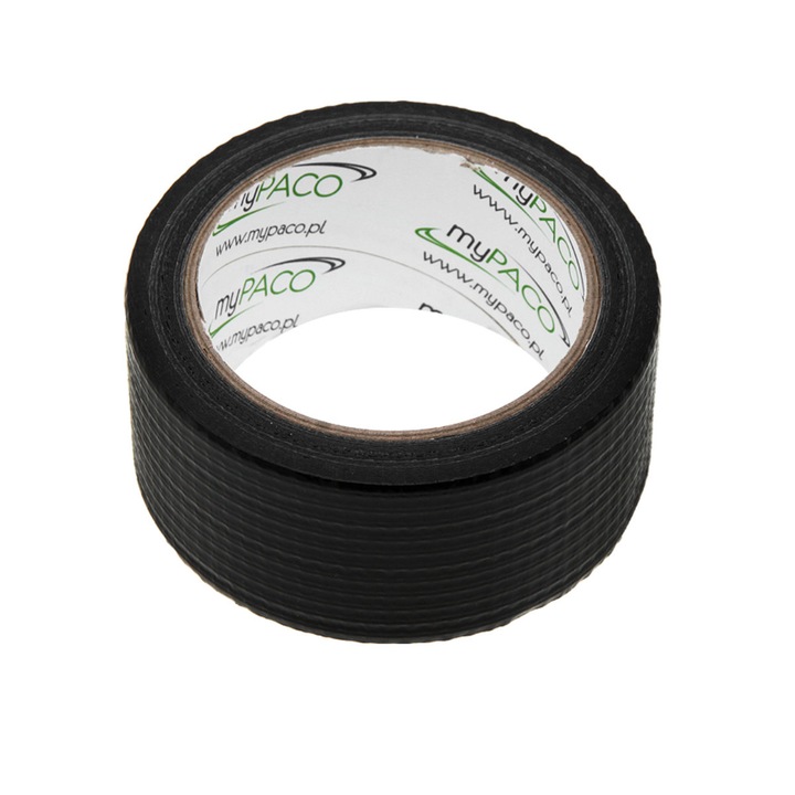 Banda adeziva pentru reparatii din cauciuc armat, myPaco 2876, 48mm latime, 10m lungime, neagra 84 g