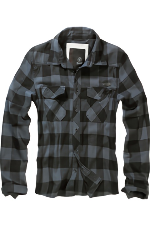 Camasa in Carouri Brandit Check Shirt, Black Grey