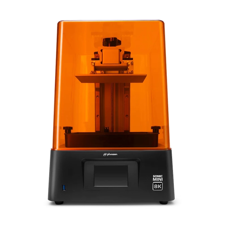 Phrozen Sonic Mini 8K 3D принтер, 165x72x180 мм, 15 кг, черен, оранжев
