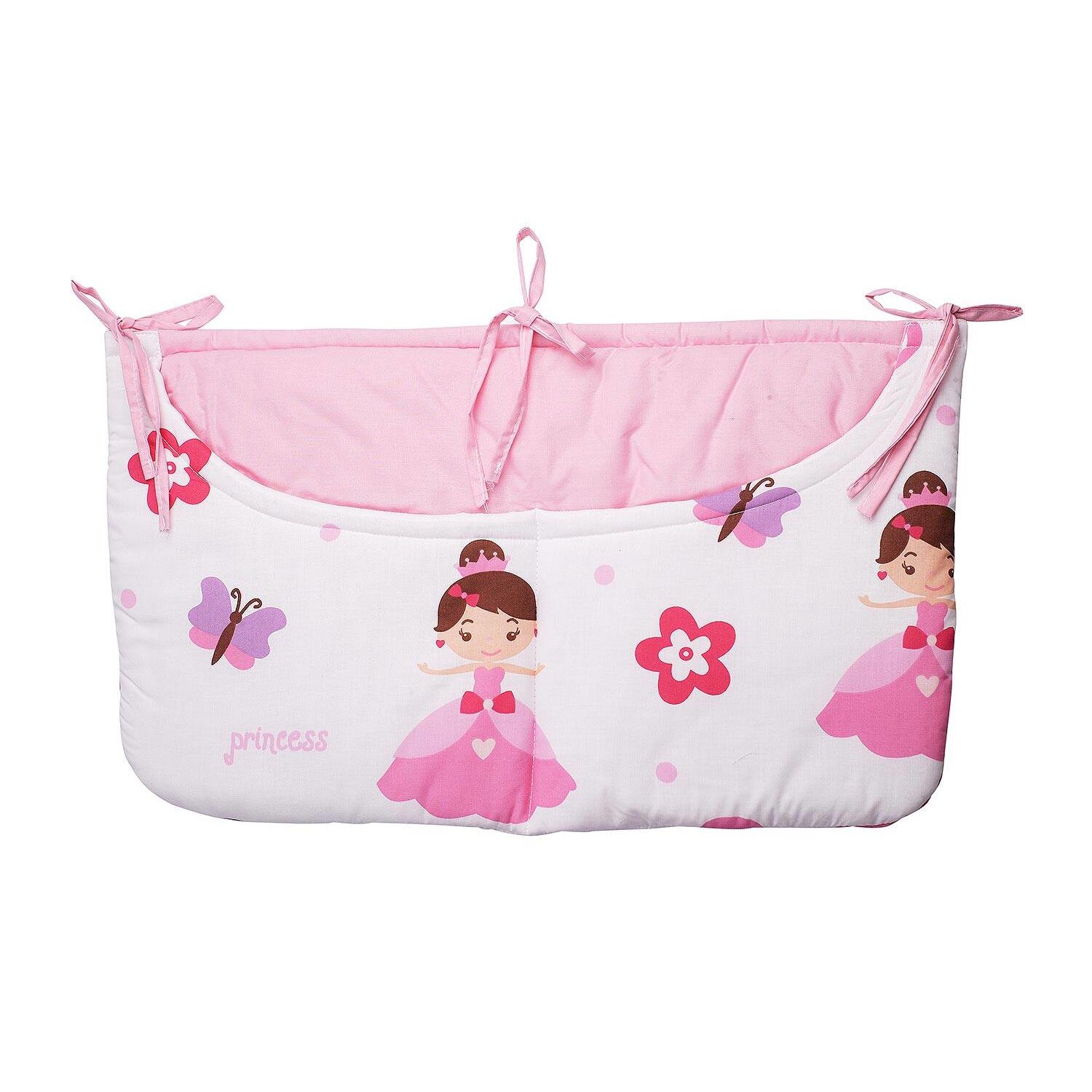 Buzunar patut, printese cu fluturas, 60x40cm