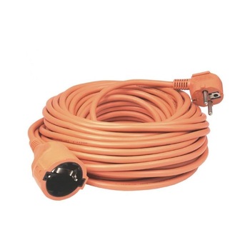 Cablu prelungitor cu cupla, Home NV2-20/OR/1.5, lungime 20 m, stecher si priza cu impamantare, IP20 Cablu prelungitor cu cupla, Home NV2-20/OR/1.5, lungime 20 m, stecher si priza cu impamantare, IP20