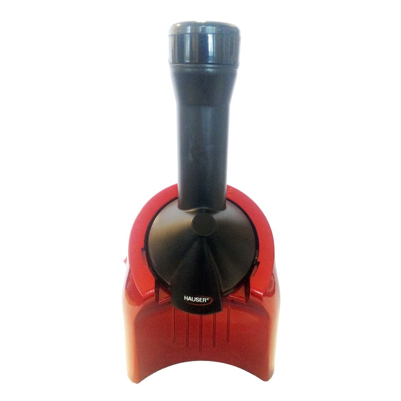 Aparat pentru preparat inghetata din fructe, ciocolata, biscuiti, Hauser FF-141, 200W, Rosu