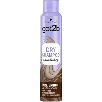 Sampon uscat Got2B Dark Brown, pentru par saten, 200 ml Sampon uscat Got2B Dark Brown, pentru par saten, 200 ml