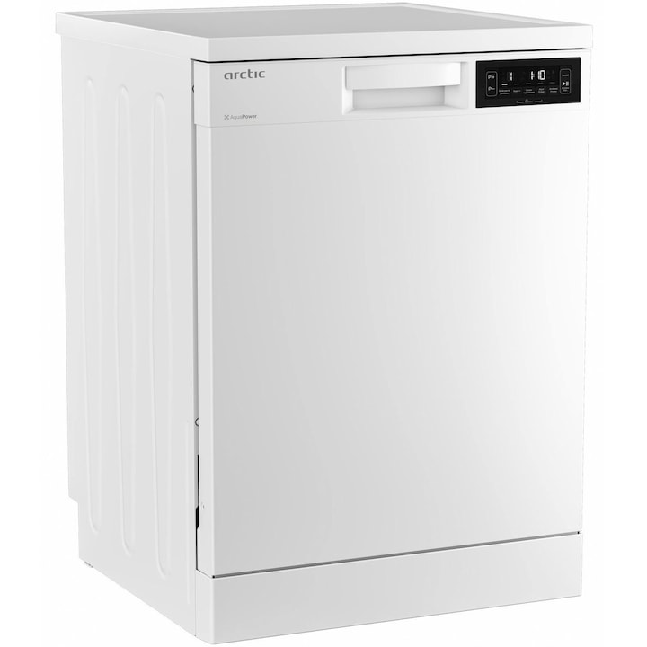 Masina de spalat vase Arctic DFN2842, 14 seturi, 8 programe, Tablet, AquaPower, Silent Inverter Motor, Clasa E, 60 cm, Alb