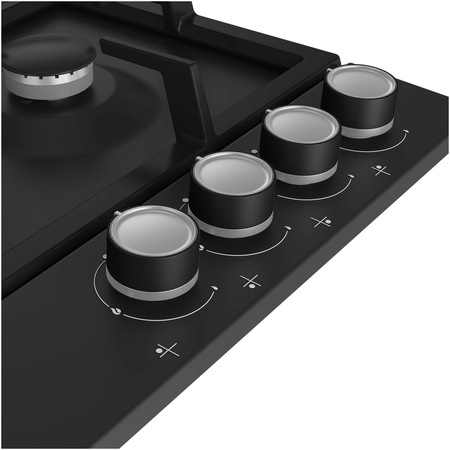 Set Cuptor incorporabil Beko BBSM17330BCS, Electric, 71 l, Clasa A, Autocuratare catalitica, SoftClose door,Timer, Negru + Plita incorporabila Beko , Gaz, 4 arzatoare, HIGH-EFFICIENCY GAS BURNER, Wok, Gratar din fonta, 60 cm, Negru