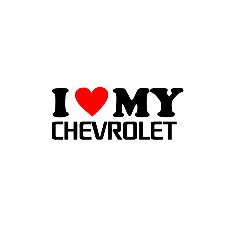 I Love My Chevy Decal