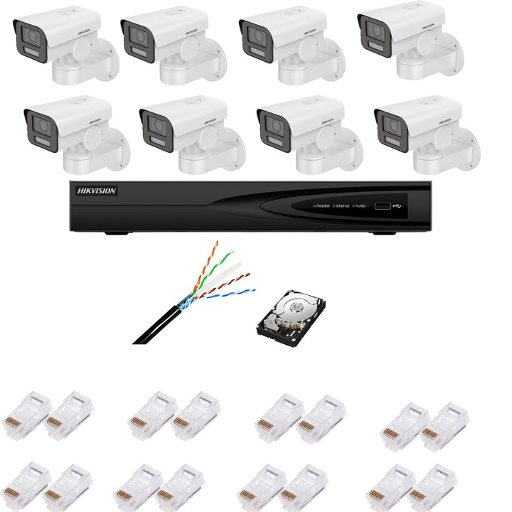 Kit 4 Camere Supraveghere interior Dahua 2MP-Audio