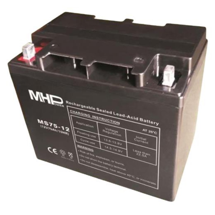 Baterie, MHPower, MS75-12, VRLA AGM, 12V/75Ah