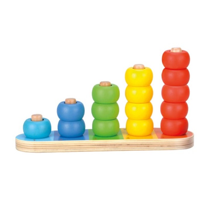 Jucarie din lemn Numaratoare multicolora