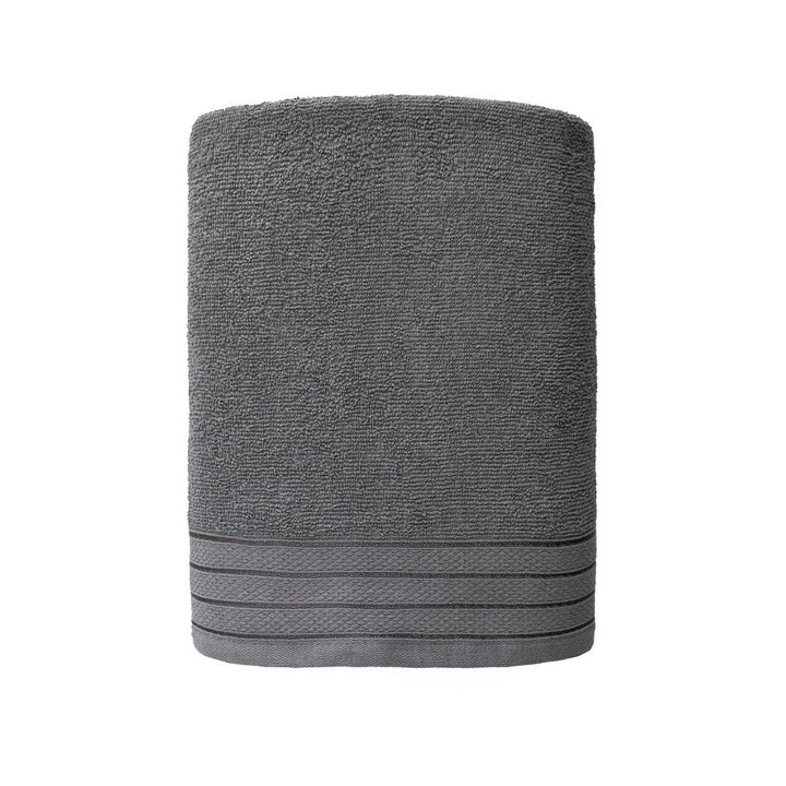 Кърпа Bella, Faro, Хавлиена, Памук, 50 х 90 см, Сива