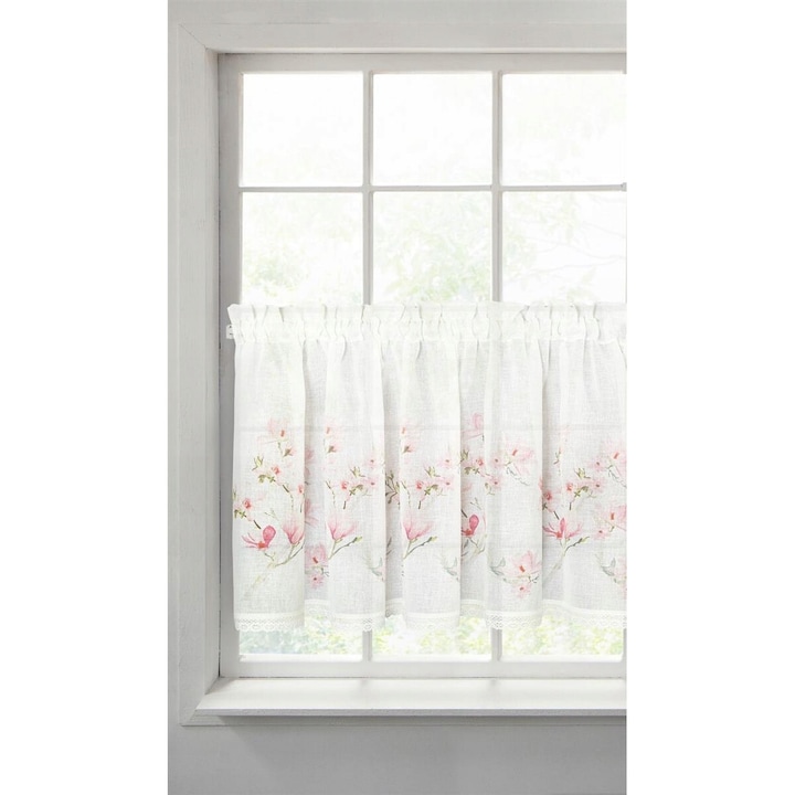 Perdea de bucatarie, Eurofirany, Poliester, 60 x 150 cm, Multicolor