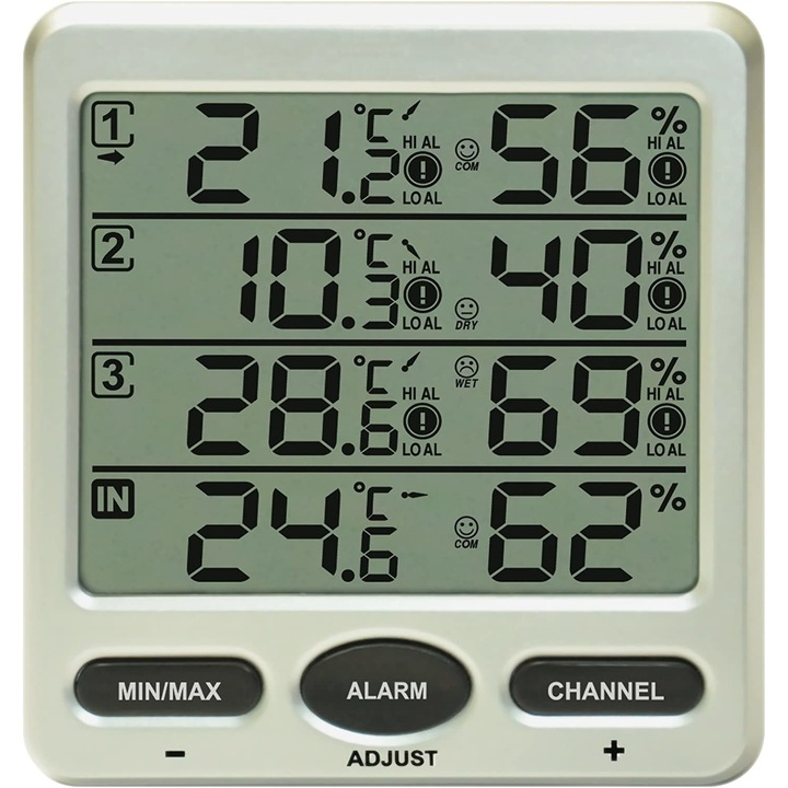 Termometru fara fir FT0073 cu 3 senzori Froggit