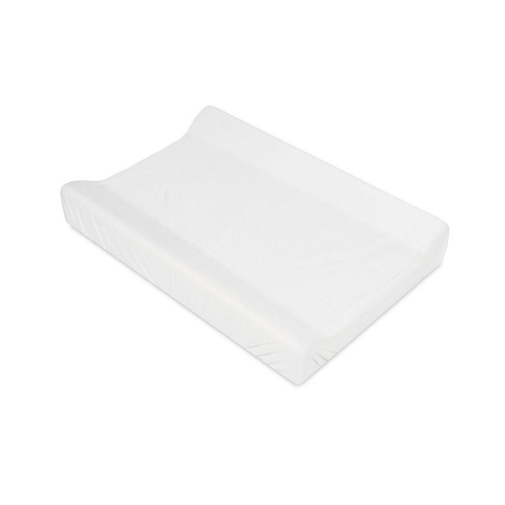 Husa cu elastic pentru masa de infasat, BabyMatex, Bumbac, 50x70 cm, Alb