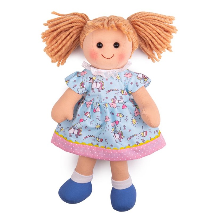 Bigjigs Baba, Olivia, Textil, 34 cm, Többszínű