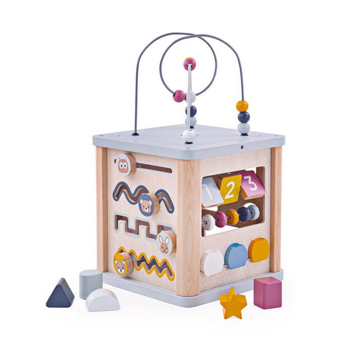 Centru de activitati 5 in 1 pastel BIGJIGS Toys