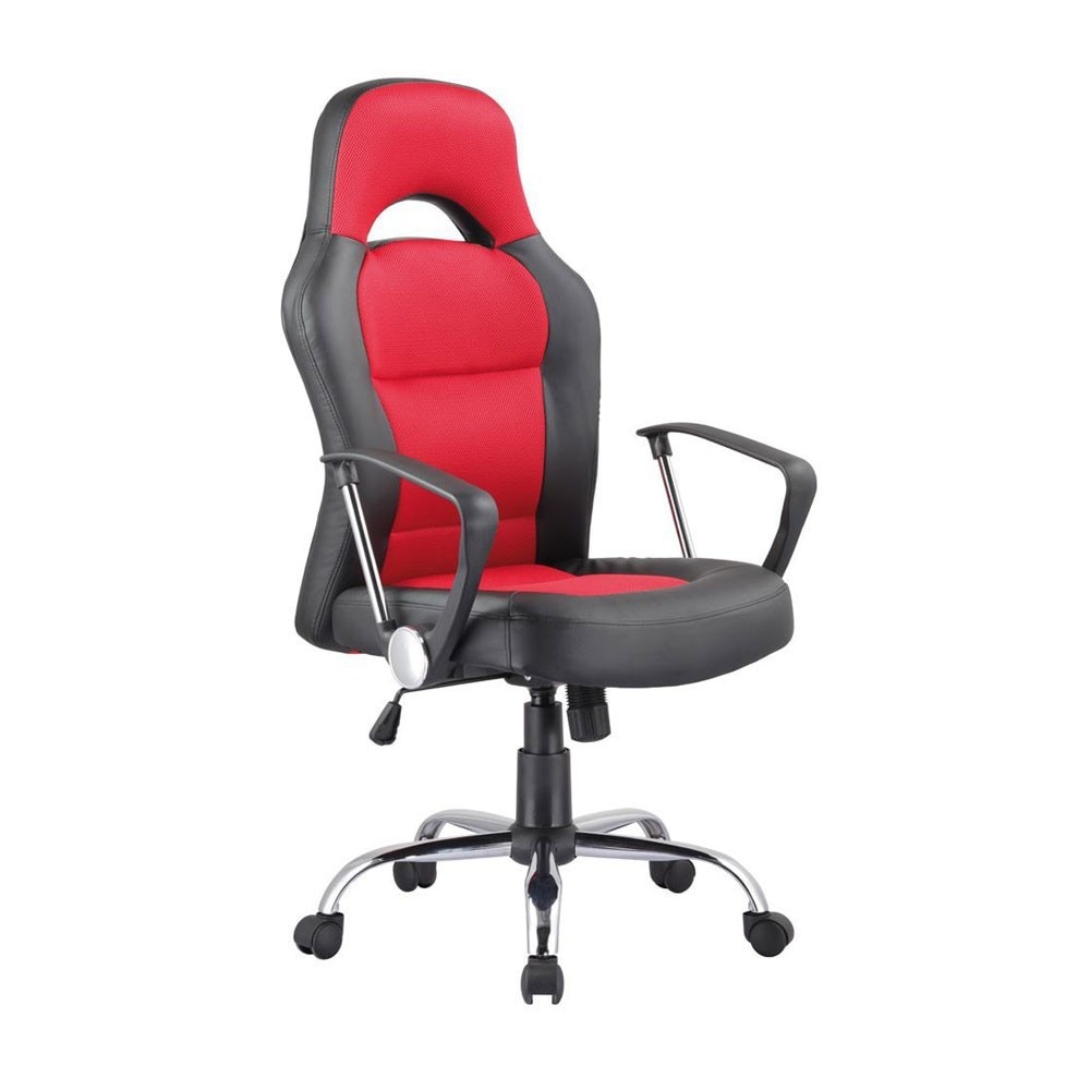 Scaun directorial SL Q033, rosu/negru