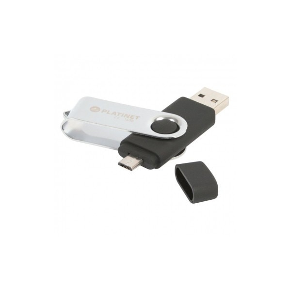 Memorie USB Platinet 16GB BX-Depo, OTG, microUSB, USB 2.0, Negru