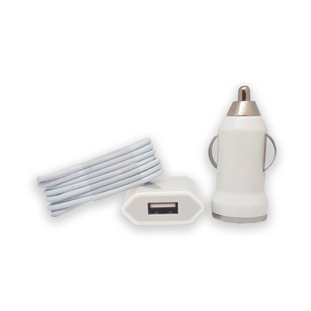 Set Incarcator 2in1 Micro USB Auto+Retea Universal 1A Set Incarcator 2in1 Micro USB Auto+Retea Universal 1A