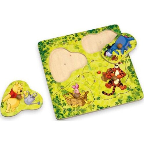 Puzzle incastro Winnie the Pooh lemn