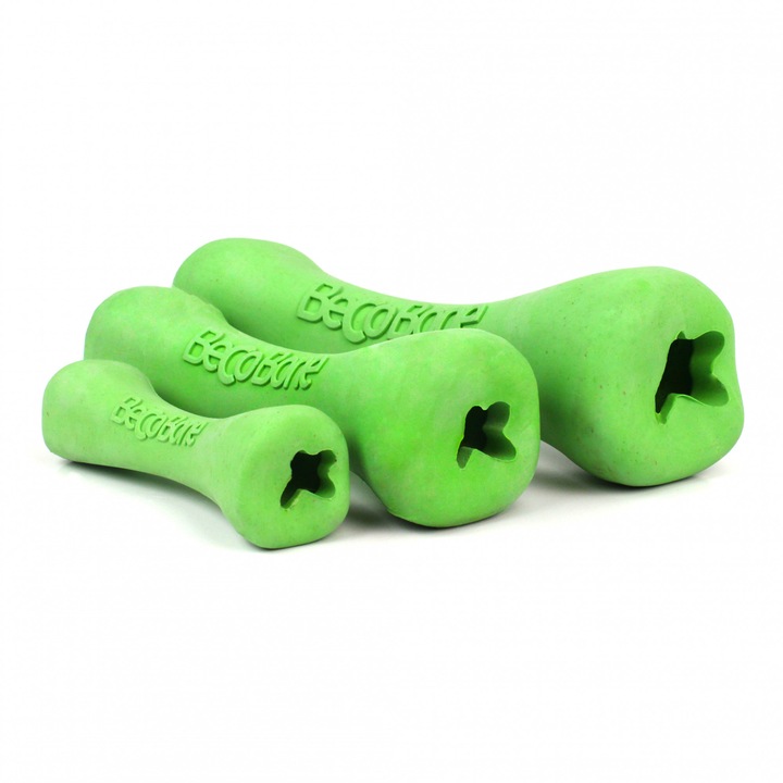 Beco Jutalomfalattal tölthető Csont, Zöld, S méret - 12 cm átmérő, Méreganyagmentes