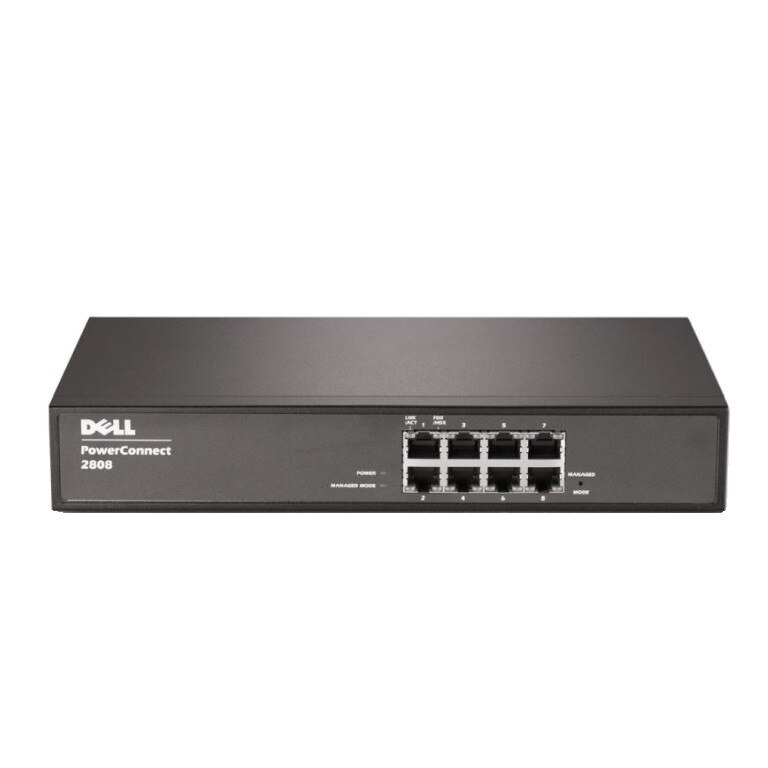DELL PowerConnect 2808 8ポート ギガビットスイッチ Switch Dell Networking PowerConnect 2808, 8 porturi Gigabit
