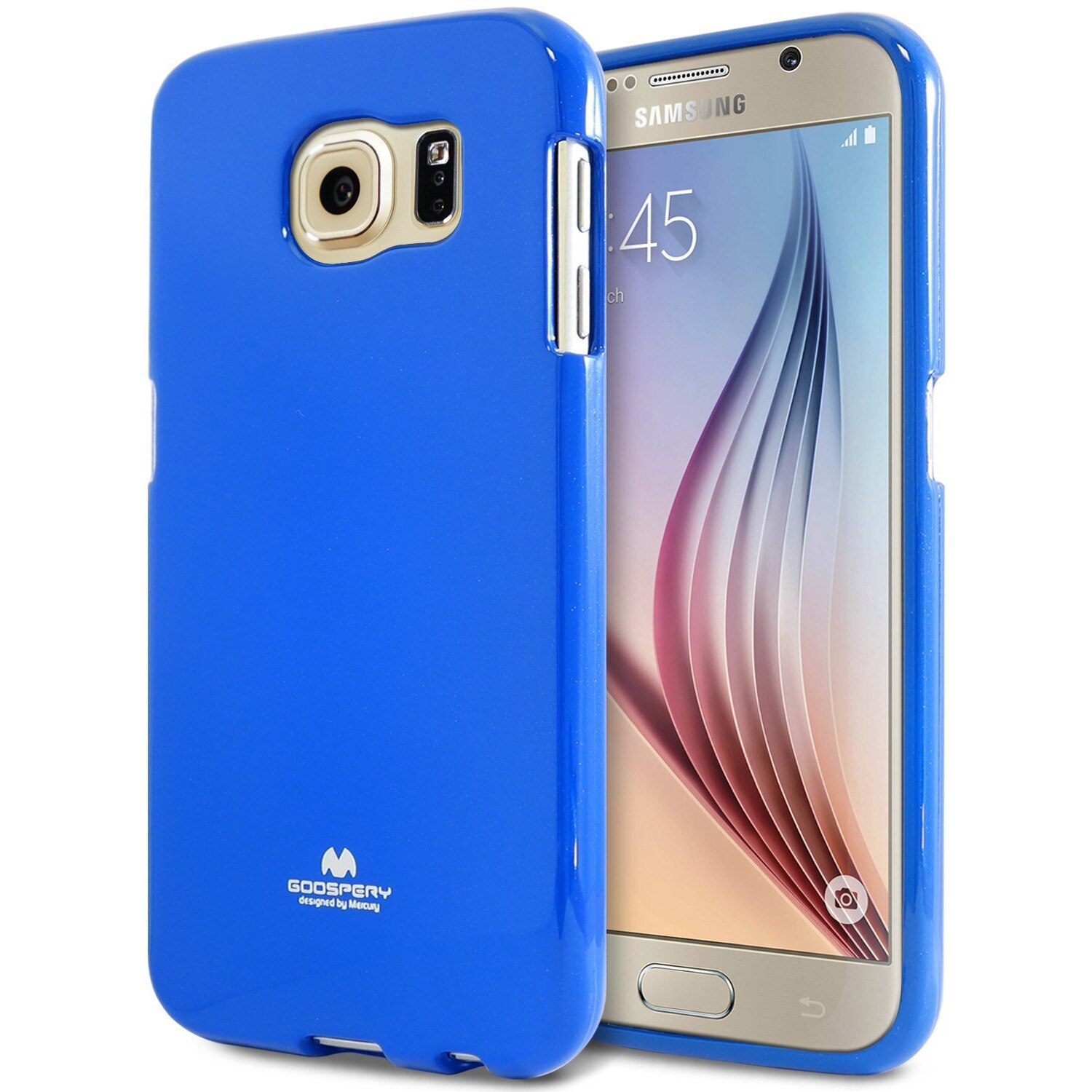 Husa de protectie Goospery Jelly pentru Samsung Galaxy S6, Navy Blue