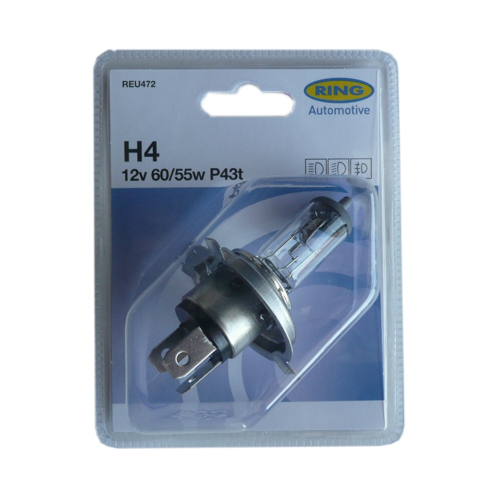 Bec 12V 60/55W H4 P43T Reu472 1 buc. Ring