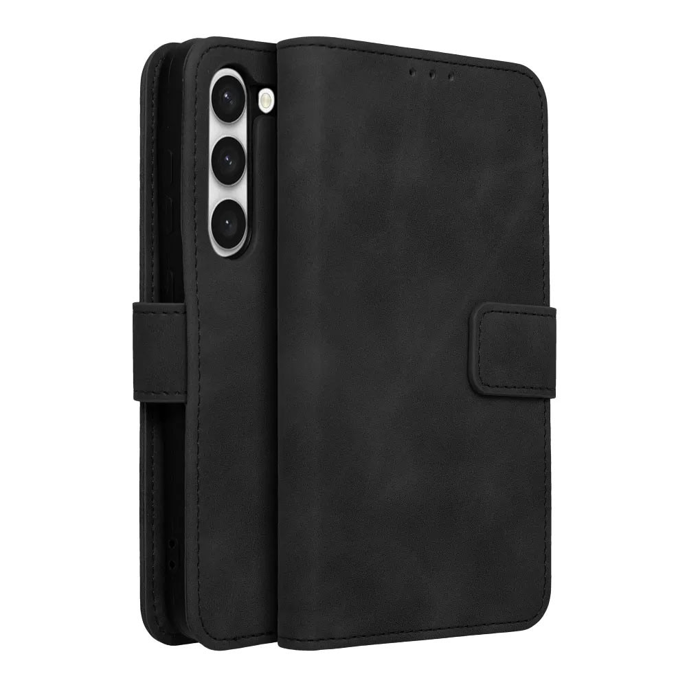 Husa Flip din Piele pentru Samsung Galaxy A54 5g, Inchidere Magnetica, Tip Carte, Design unic, Suport Card, Piele Ecologica, Protectie Completa, Negru