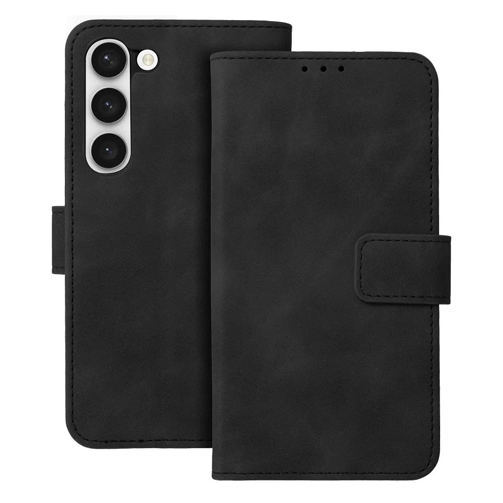 Husa Flip din Piele pentru Samsung Galaxy A54 5g, Inchidere Magnetica, Tip Carte, Design unic, Suport Card, Piele Ecologica, Protectie Completa, Negru