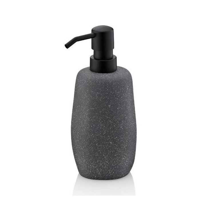Dozator de sapun, Kela, Plastic, 200ml, Gri/Negru