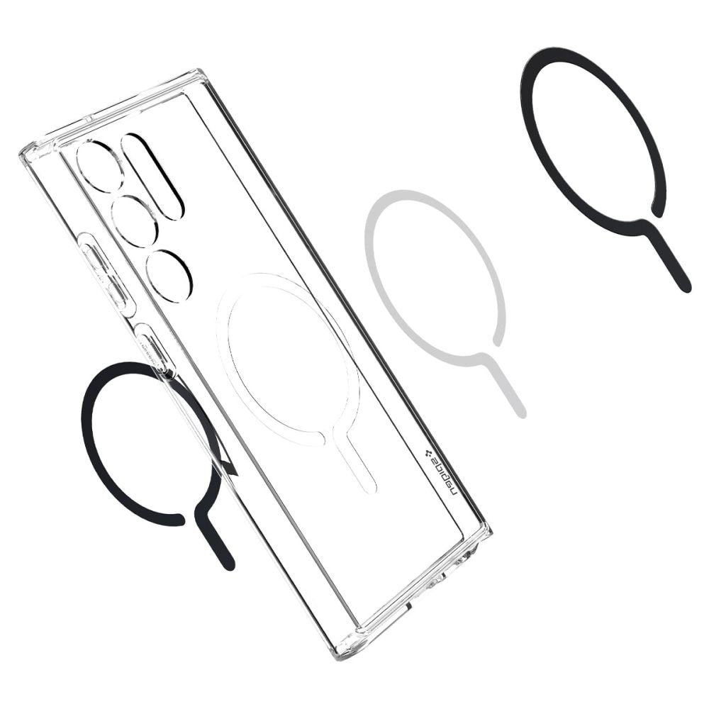 Carcasa Spigen Ultra Hybrid OneTap Ring MagSafe compatibila cu Samsung Galaxy S23 Ultra Black