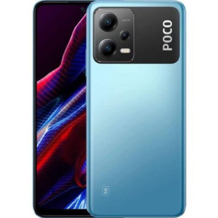 Telefon mobil Poco X5, 128GB, 6GB RAM, 5G, Blue