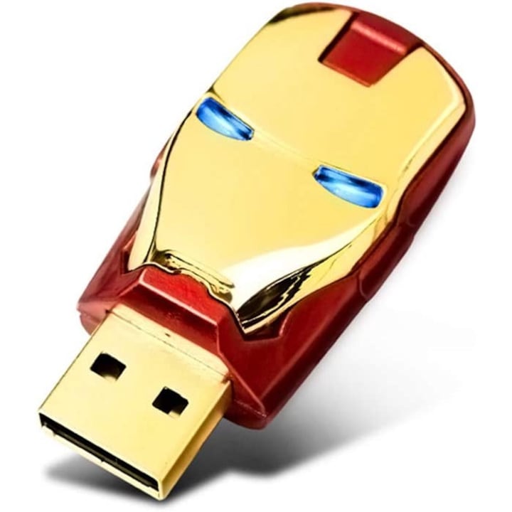 USB памет, 2 TB, бърз трансфер на данни, универсална съвместимост с всички устройства с USB портове - лаптоп, таблет, настолен компютър, високоговорител, златисто-червен, MeK Fine