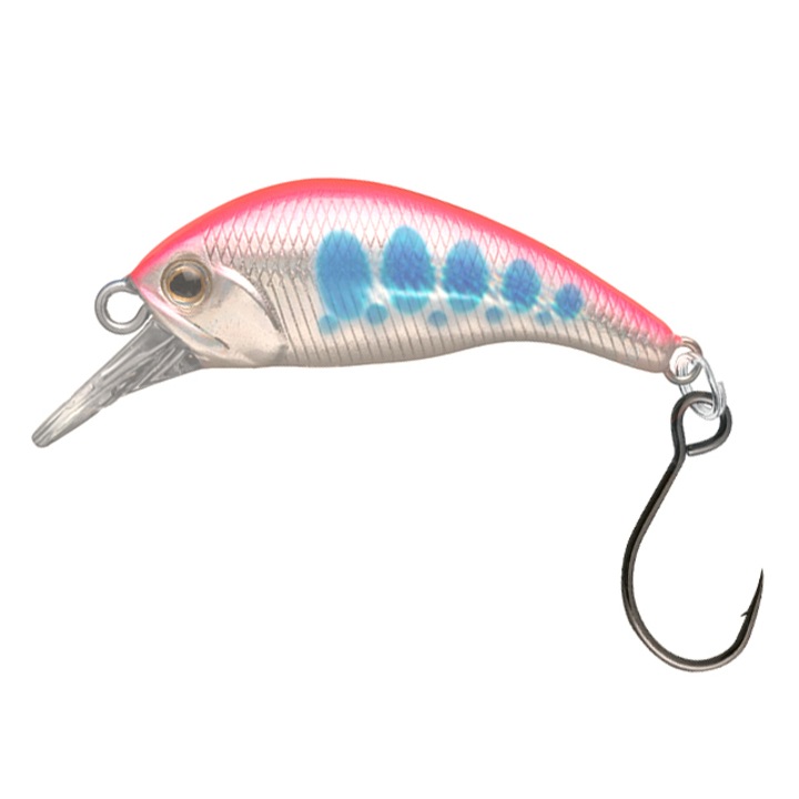 Vobler D-3 Dahlia 30SS 3cm 3.2g #18, pentru pescuit la pastrav, clean sau biban