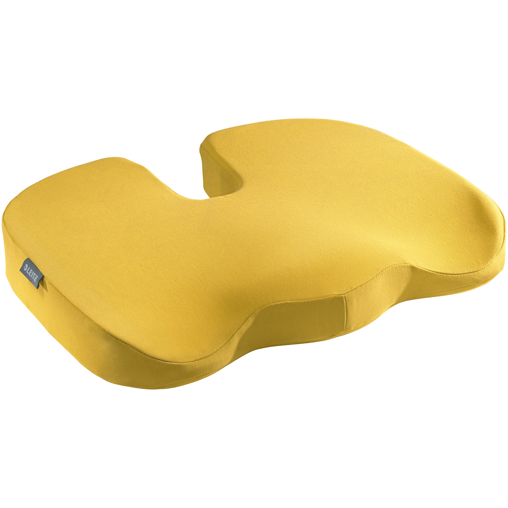 Pernuta ergonomica Leitz Cosy, pentru scaun, spuma cu memorie, husa lavabila, galben chihlimbar