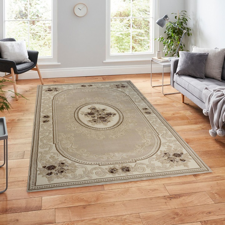 Szalonszőnyeg Ella Cream, 150x233 cm, 2800 g/m2, 100% polipropilén