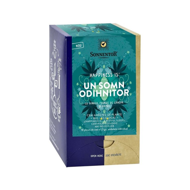 Ceai Happiness is… Un somn odihnitor, ECO, 18 plicuri, SONNENTOR