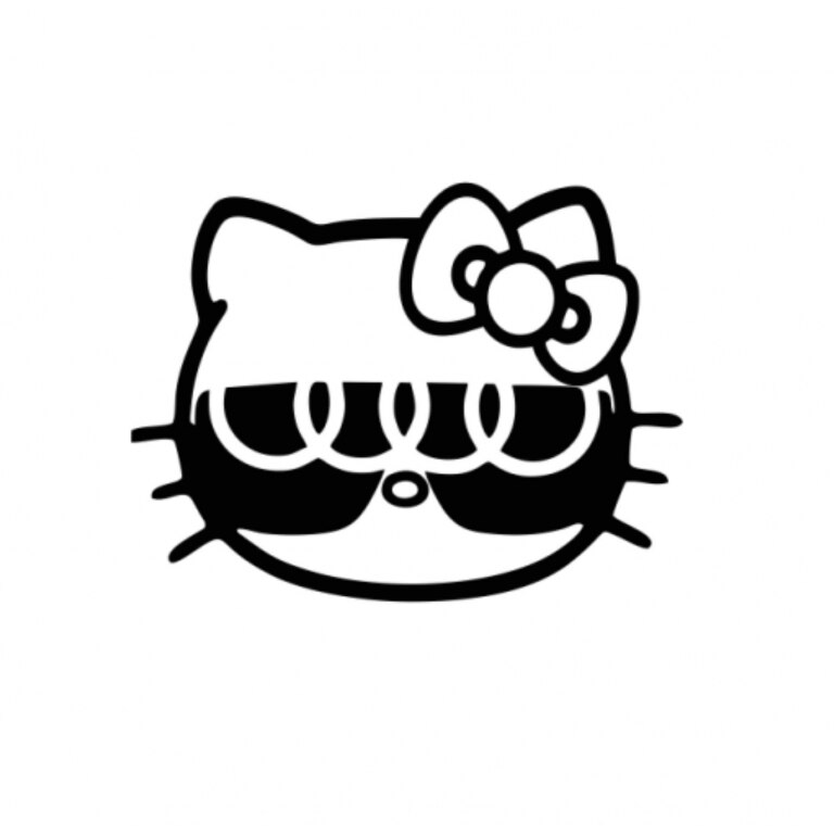Стикер HELLO KITTY AUDI 15 см, Creative Rey® - eMAG.bg