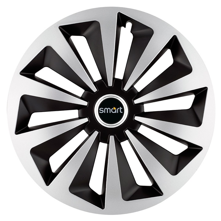 Set 4 capace roti Fox dual crom R17 pentru gama auto Smart