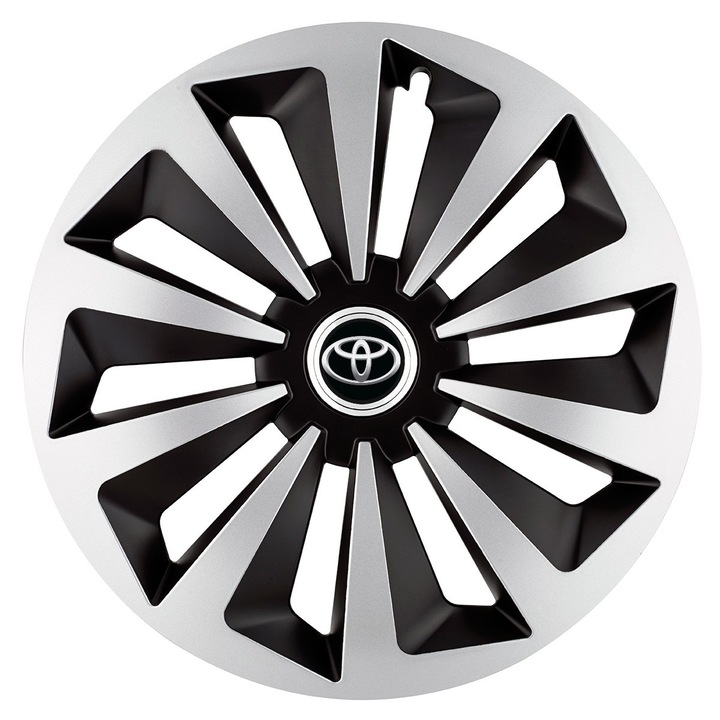 Set 4 capace roti Fox dual crom R17 pentru gama auto Toyota