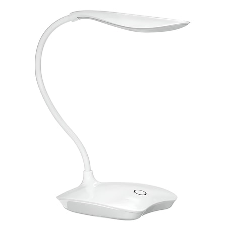 Lampa de birou cu LED, senzor tactil, alba, 14 LED-uri