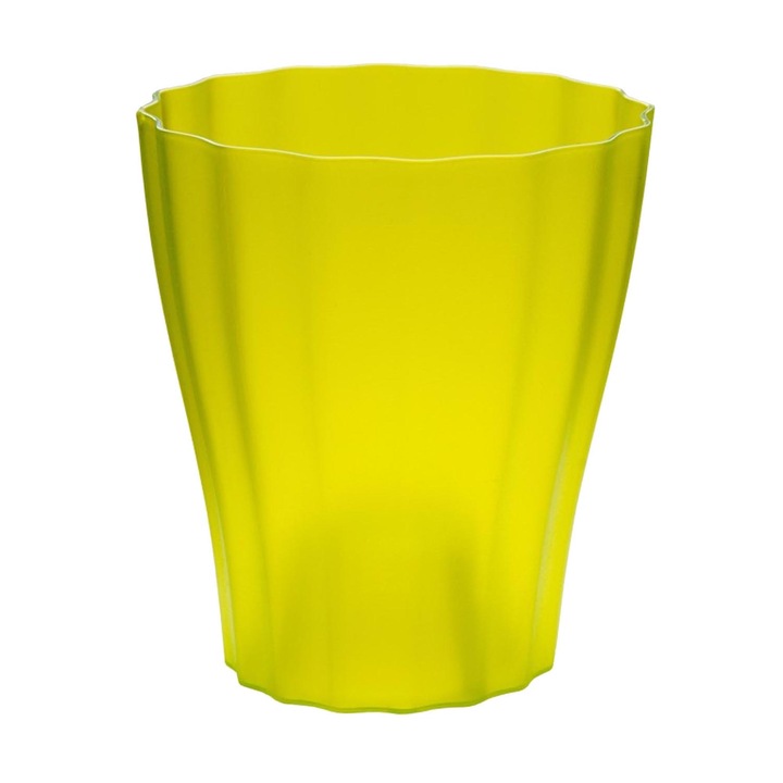 Ghiveci Orhidee Ola, cu diametrul de 13 cm, verde transparent