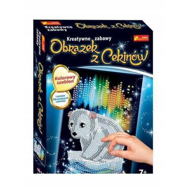 Set creativ paiete Ursulet, Inny, 7 ani+, 24 x 34 x 5 cm, Multicolor