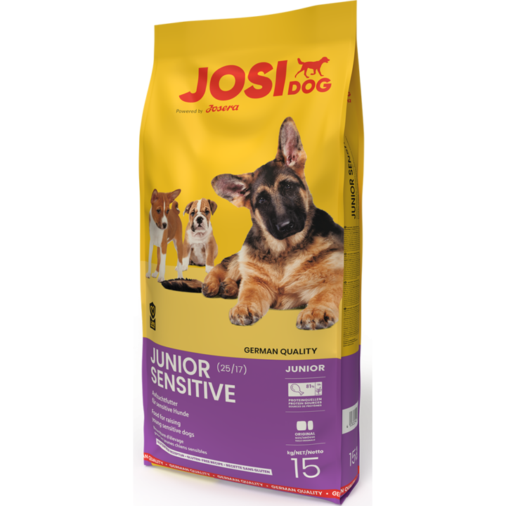 Суха храна за кучета Josera JosiDog Junior Sensitive, 15 кг