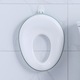 Reductor WC ZAFIT® - Portabil, capac toaleta copii, colac suprafata de siguranta antialunecare, antiderapant, Alb/Gri